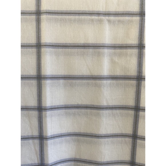 Ikea 2 King pillow case shams NWOT white blue checked windowpane grid pattern - Picture 6 of 8